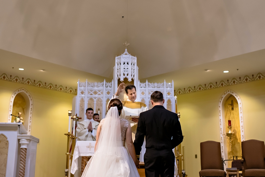 Blessing of the newly married couple.